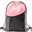 Premium Cinch Drawstring Backpack w Side Mesh Pocket 14"x18" | https://www.bestnamebadges.com