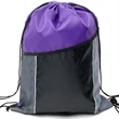 Premium Cinch Drawstring Backpack w Side Mesh Pocket 14"x18" | https://www.bestnamebadges.com