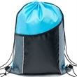 Premium Cinch Drawstring Backpack w Side Mesh Pocket 14"x18" | https://www.bestnamebadges.com