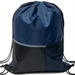 Premium Drawstring Backpack w/ Slip & Mesh Pocket (13"x17") | https://www.bestnamebadges.com