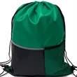 Premium Drawstring Backpack w/ Slip & Mesh Pocket (13"x17") | https://www.bestnamebadges.com