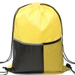 Premium Drawstring Backpack w/ Slip & Mesh Pocket (13"x17") | https://www.bestnamebadges.com