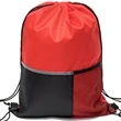 Premium Drawstring Backpack w/ Slip & Mesh Pocket (13"x17") | https://www.bestnamebadges.com