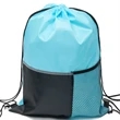 Premium Drawstring Backpack w/ Slip & Mesh Pocket (13"x17") | https://www.bestnamebadges.com