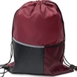 Premium Drawstring Backpack w/ Slip & Mesh Pocket (13"x17") | https://www.bestnamebadges.com