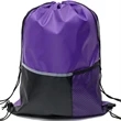 Premium Drawstring Backpack w/ Slip & Mesh Pocket (13"x17") | https://www.bestnamebadges.com