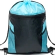 Front Zipper Drawstring Backpack w/ Side Mesh Pocket 14"x18" | https://www.bestnamebadges.com
