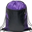 Front Zipper Drawstring Backpack w/ Side Mesh Pocket 14"x18" | https://www.bestnamebadges.com