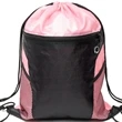 Front Zipper Drawstring Backpack w/ Side Mesh Pocket 14"x18" | https://www.bestnamebadges.com