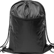 Front Zipper Drawstring Backpack w/ Side Mesh Pocket 14"x18" | https://www.bestnamebadges.com
