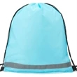 Premium 210D Polyester Two Tone Drawstring Backpack 14"x17" | https://www.bestnamebadges.com