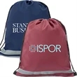 Premium 210D Polyester Two Tone Drawstring Backpack 14"x17" | https://www.bestnamebadges.com