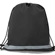 Premium 210D Polyester Two Tone Drawstring Backpack 14"x17" | https://www.bestnamebadges.com