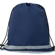 Premium 210D Polyester Two Tone Drawstring Backpack 14"x17" | https://www.bestnamebadges.com