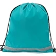 Premium 210D Polyester Two Tone Drawstring Backpack 14"x17" | https://www.bestnamebadges.com
