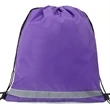 Premium 210D Polyester Two Tone Drawstring Backpack 14"x17" | https://www.bestnamebadges.com
