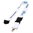3/4" Sublimated Lanyard w/ Buckle Release | https://www.bestnamebadges.com