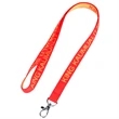 Woven Lanyard w/ Custom Imprint Embroidered | https://www.bestnamebadges.com