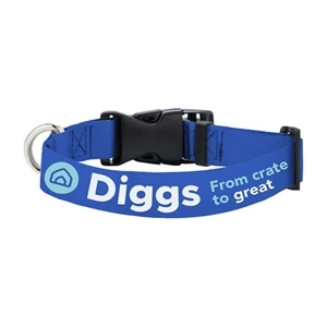 3/4x20 Polyester Heavy-duty Pet Collar w/ Buckle Release | https://www.bestnamebadges.com