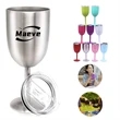 10oz Stainless Steel Goblet | https://www.bestnamebadges.com