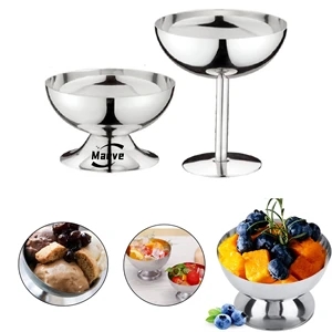 6oz Stainless Steel Ice Cream Cup