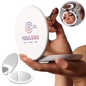LED Fill Light Foldable Portable Multiplier Makeup Mirror