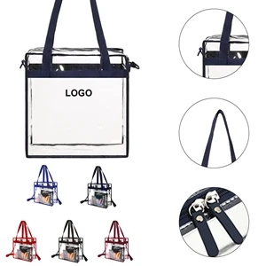 Sturdy Durable Clear PVC Tote Shopping Bag