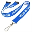 Custom 1/2" Woven Lanyards w/ Safety Breakaway | https://www.bestnamebadges.com