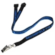 Custom 1/2" Woven Lanyards w/ Safety Breakaway | https://www.bestnamebadges.com