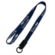 Screen Printed Polyester Lanyards with Plastic Attachment | https://www.bestnamebadges.com