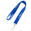 3/4" USA Made Polyester Lanyard w/ ID Badge Holder | https://www.bestnamebadges.com