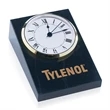 Large Wedge Black Marble Clock | https://www.bestnamebadges.com