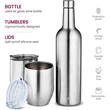 Insulated Wine Chiller Gift Set | https://www.bestnamebadges.com