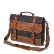 Canvas Leather Computer Laptop Bag | https://www.bestnamebadges.com