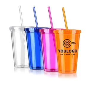 16oz Transparent Acrylic Tumblers