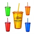 16oz Transparent Acrylic Tumblers | https://www.bestnamebadges.com