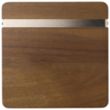 Graze Wood and Metal Coaster Set | https://www.bestnamebadges.com
