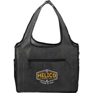 Grid Bungalow Tote | https://www.bestnamebadges.com