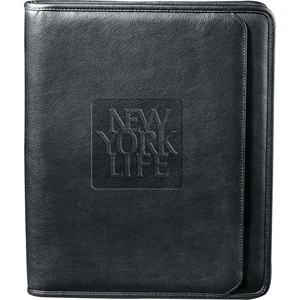 FSC® Mix Manhattan Zippered Padfolio | https://www.bestnamebadges.com