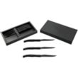Modena Black Knife Set | https://www.bestnamebadges.com