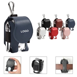 Golf PU Leather Ball Pouch Bag