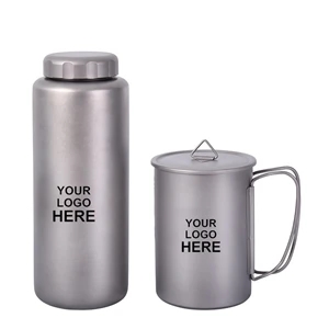 Titanium Sport Water Bottle 35 Oz For Hiking Camping | https://www.bestnamebadges.com