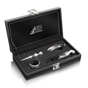 Aikman 4pc Wine Set | https://www.bestnamebadges.com