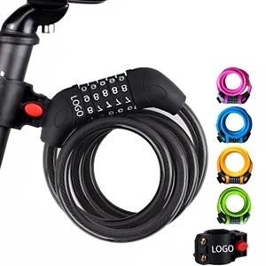 Bicycle 5 Digit Combination Lock | https://www.bestnamebadges.com