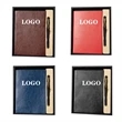 A5 Leather Notebook Pen Gift Set | https://www.bestnamebadges.com
