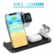 3 In 1 Custom Logo Foldable Wireless Charger | https://www.bestnamebadges.com