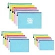 Waterproof Plastic Mesh Zipper Document Envelopes Folder | https://www.bestnamebadges.com