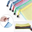 Waterproof Plastic Mesh Zipper Document Envelopes Folder | https://www.bestnamebadges.com