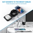 3 In 1 Magnetic Foldable Wireless Charger Station | https://www.bestnamebadges.com