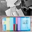 Plastic Document Envelopes Clear File Bags With Button | https://www.bestnamebadges.com
